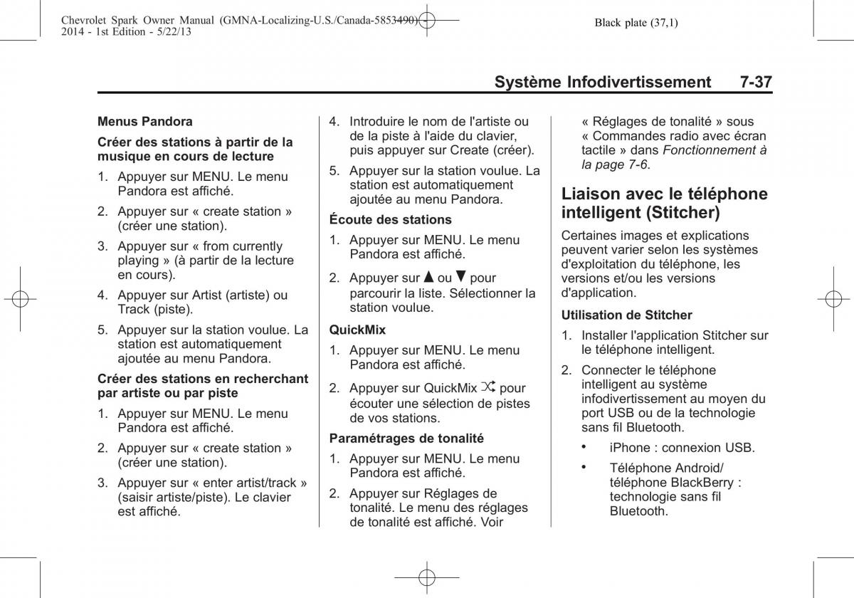 Chevrolet Spark M300 manuel du proprietaire / page 187