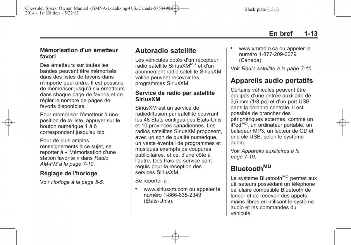 Chevrolet Spark M300 manuel du proprietaire / page 19