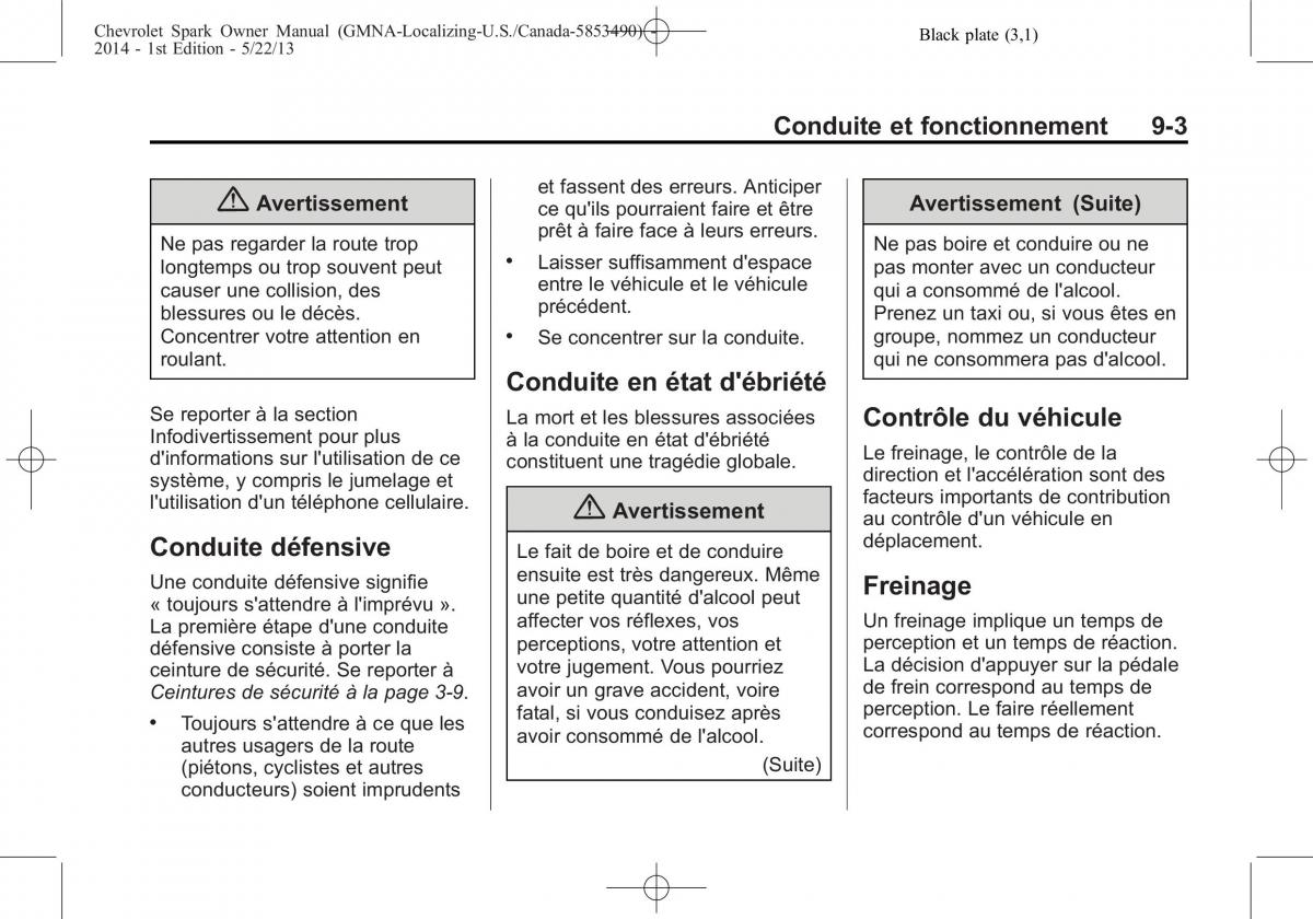 Chevrolet Spark M300 manuel du proprietaire / page 209