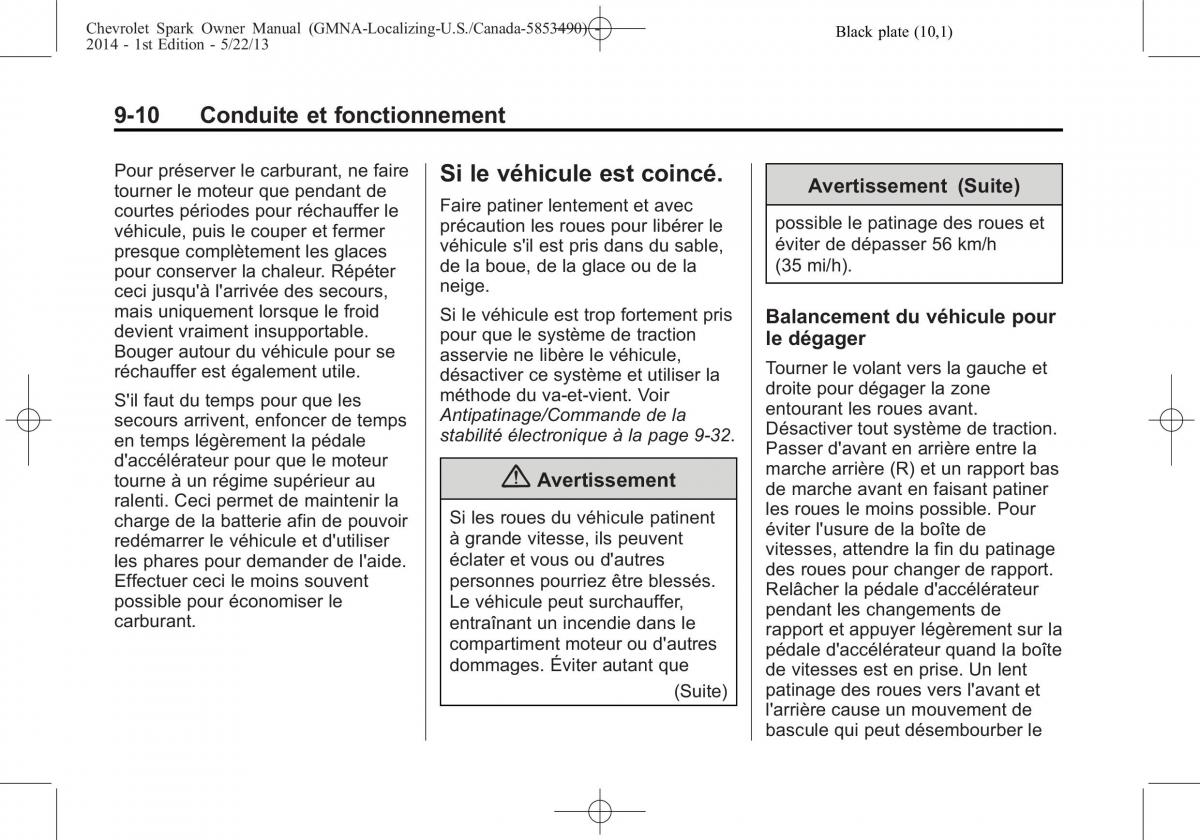 Chevrolet Spark M300 manuel du proprietaire / page 216