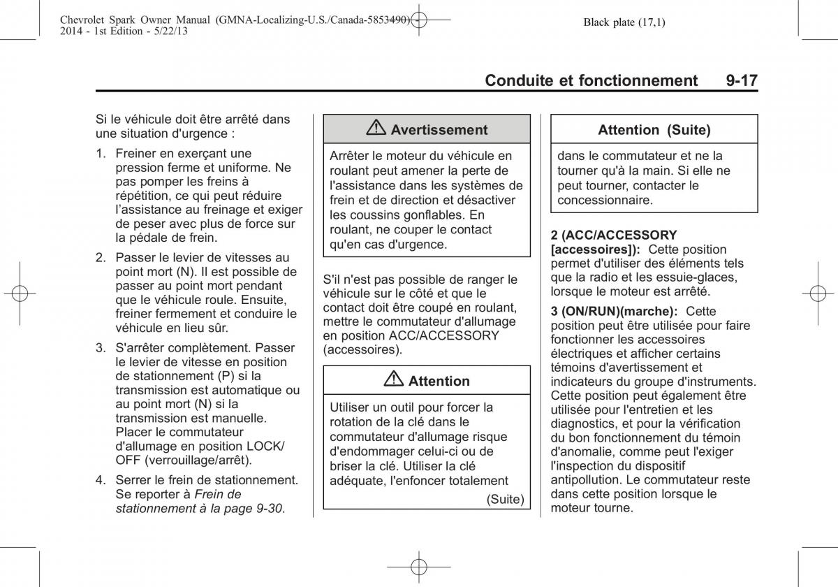 Chevrolet Spark M300 manuel du proprietaire / page 223