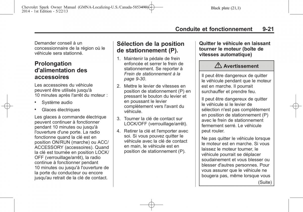 Chevrolet Spark M300 manuel du proprietaire / page 227