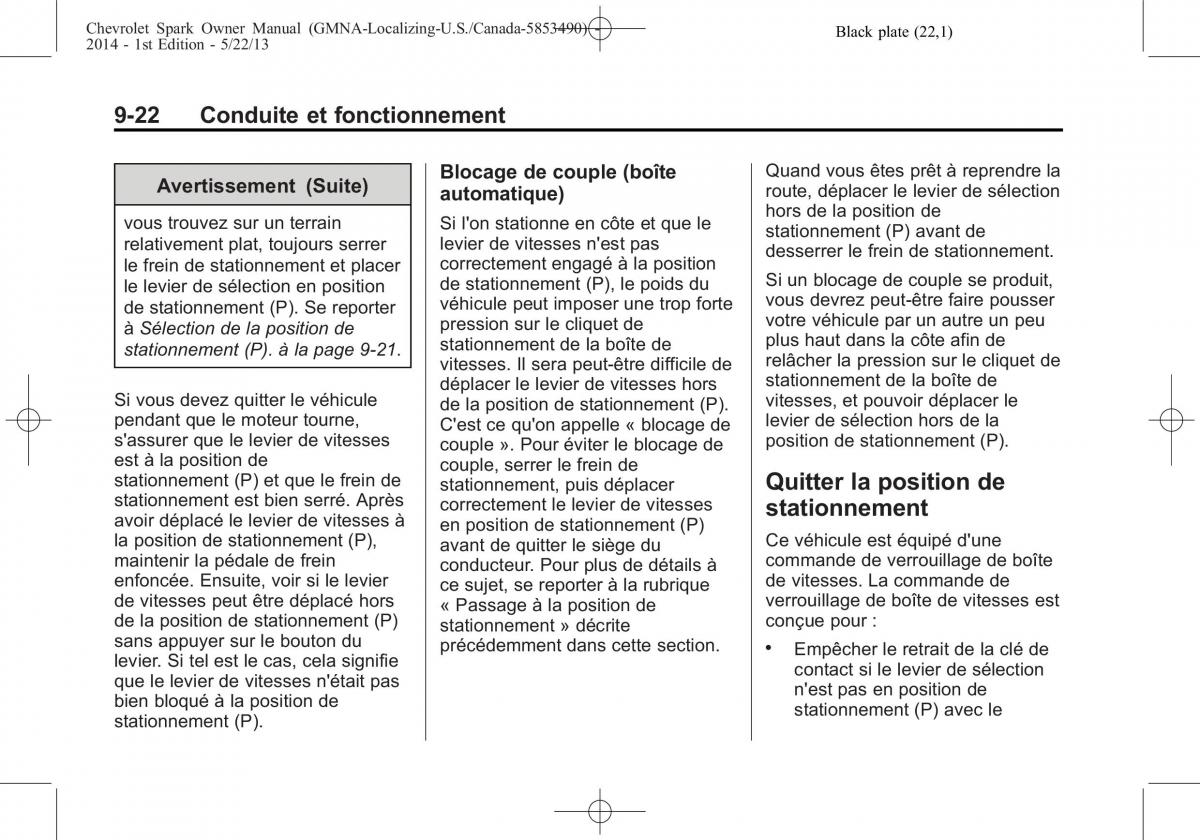 Chevrolet Spark M300 manuel du proprietaire / page 228