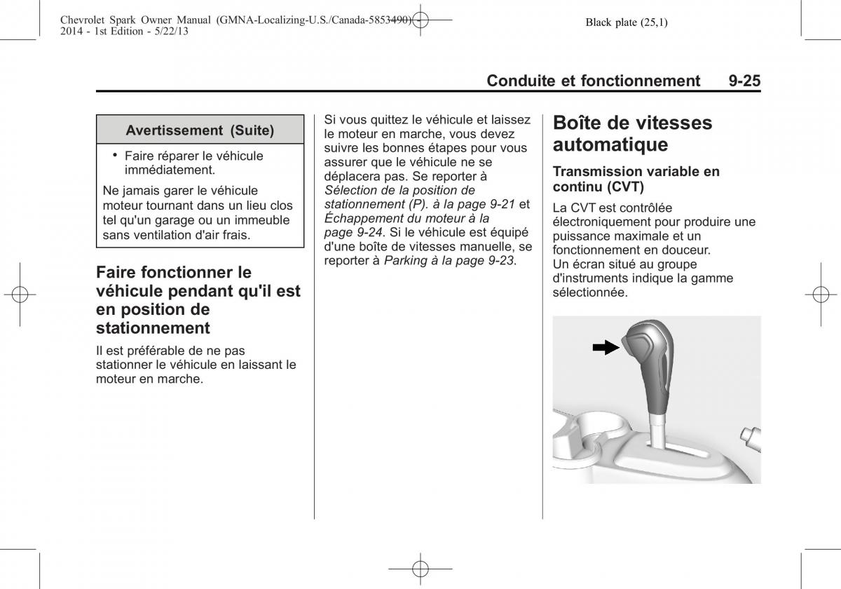 Chevrolet Spark M300 manuel du proprietaire / page 231