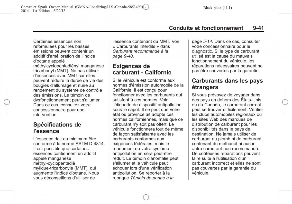 Chevrolet Spark M300 manuel du proprietaire / page 247