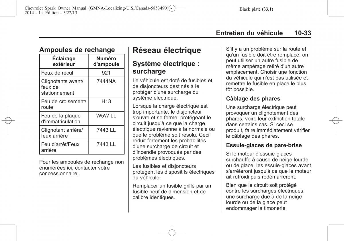 Chevrolet Spark M300 manuel du proprietaire / page 285