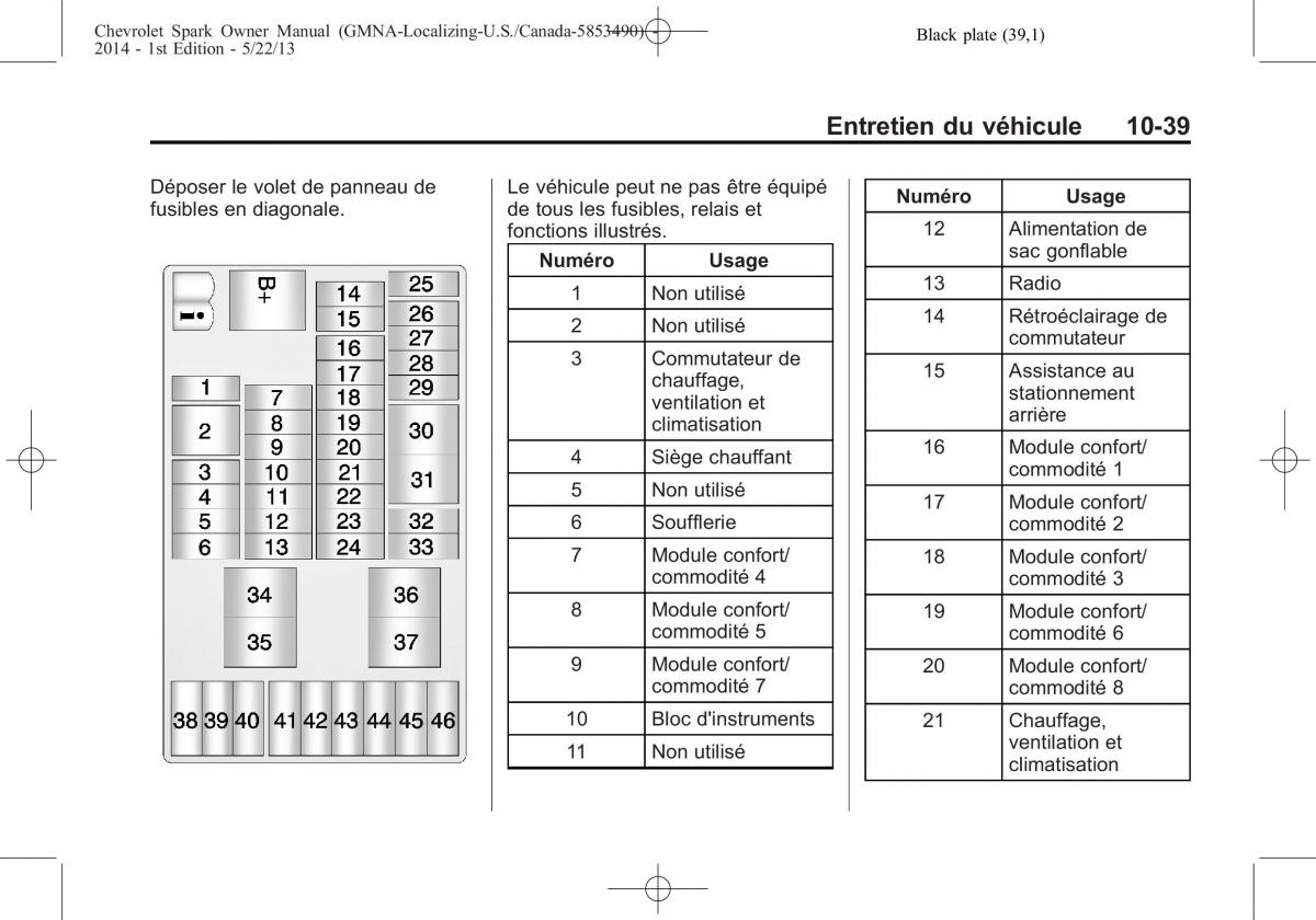 Chevrolet Spark M300 manuel du proprietaire / page 291