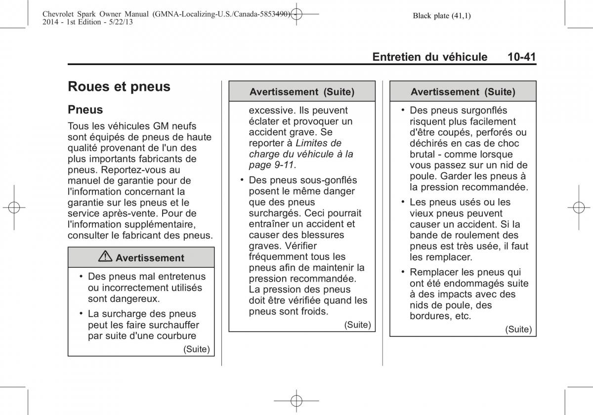 Chevrolet Spark M300 manuel du proprietaire / page 293