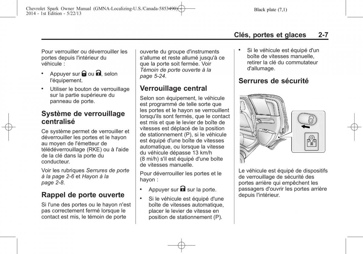 Chevrolet Spark M300 manuel du proprietaire / page 31