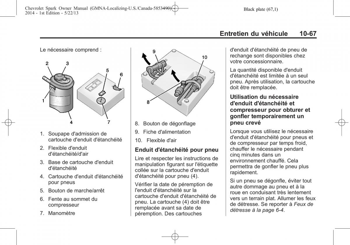 Chevrolet Spark M300 manuel du proprietaire / page 319