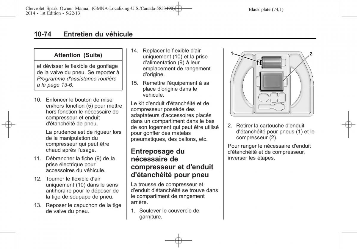 Chevrolet Spark M300 manuel du proprietaire / page 326