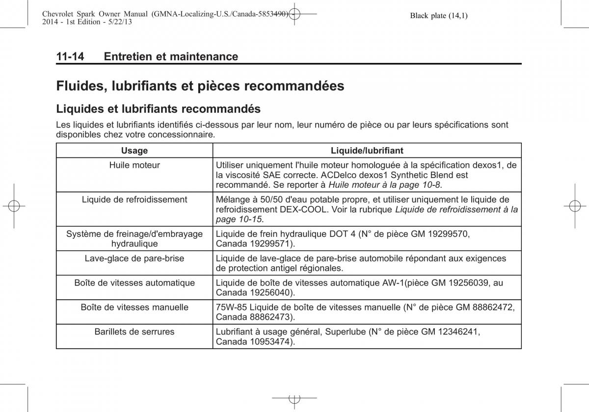 Chevrolet Spark M300 manuel du proprietaire / page 358