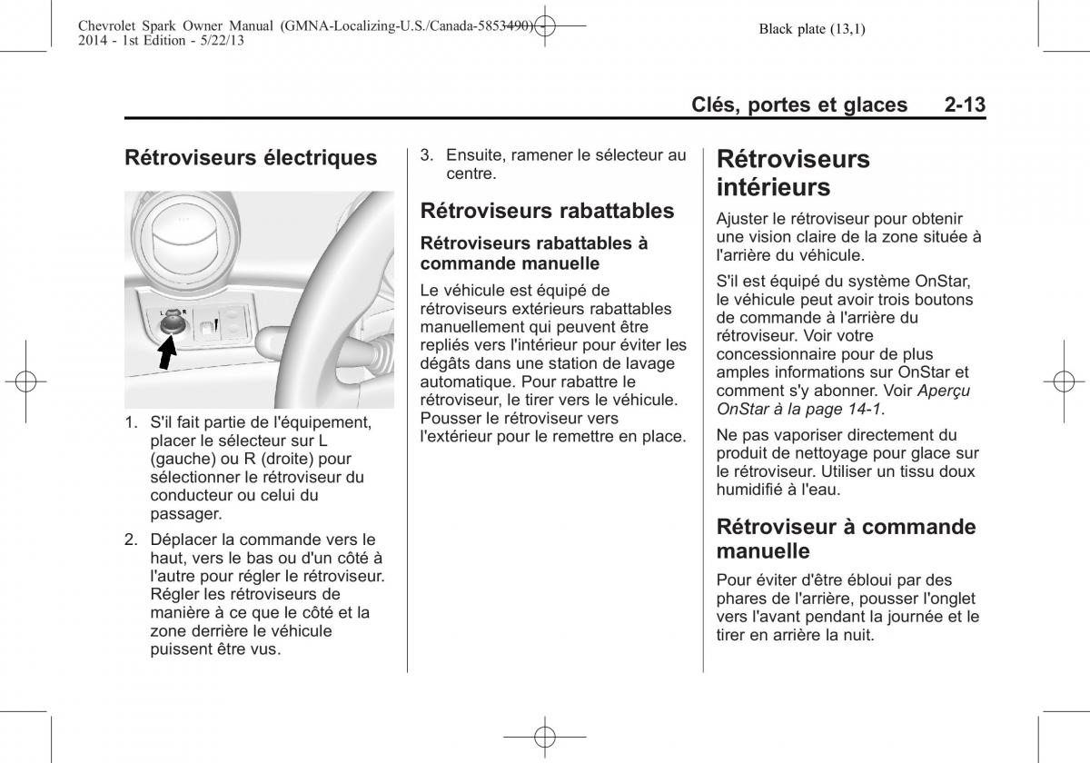 Chevrolet Spark M300 manuel du proprietaire / page 37