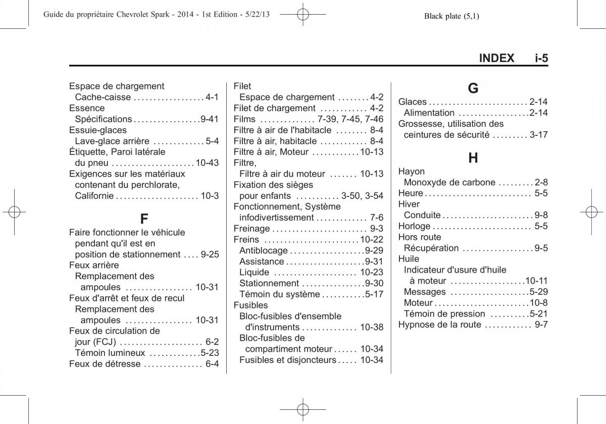 Chevrolet Spark M300 manuel du proprietaire / page 403