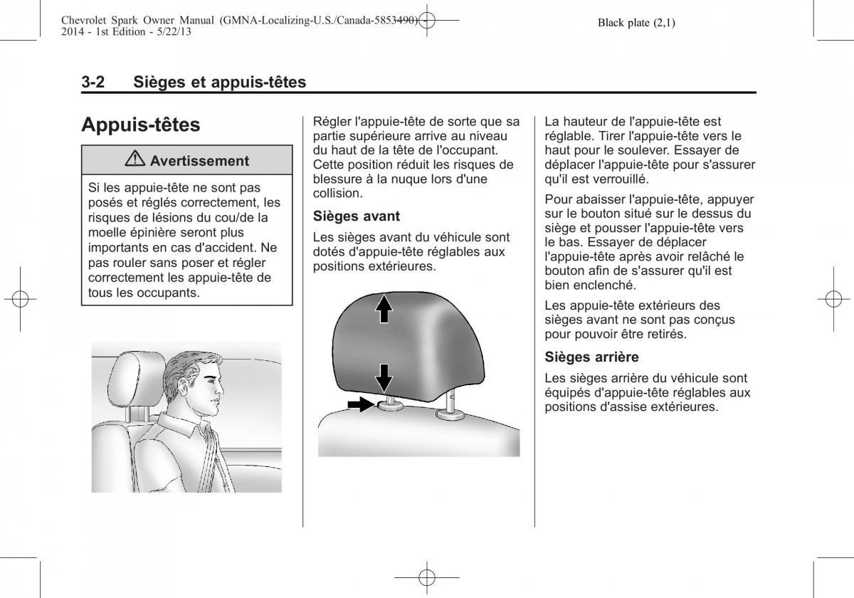 Chevrolet Spark M300 manuel du proprietaire / page 42