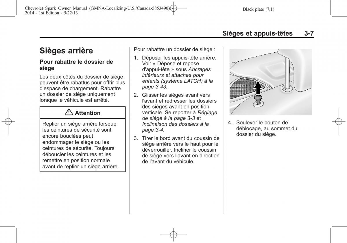 Chevrolet Spark M300 manuel du proprietaire / page 47