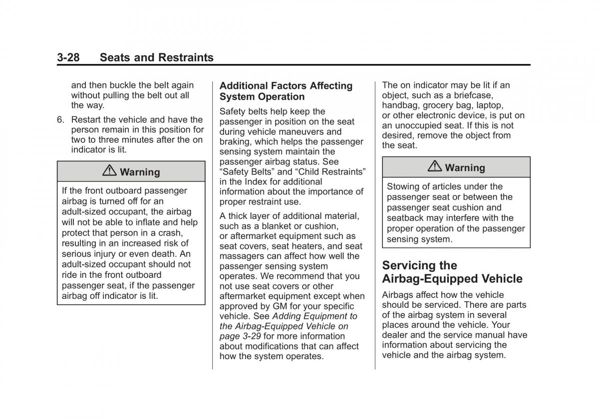 Chevrolet Spark M300 owners manual / page 66