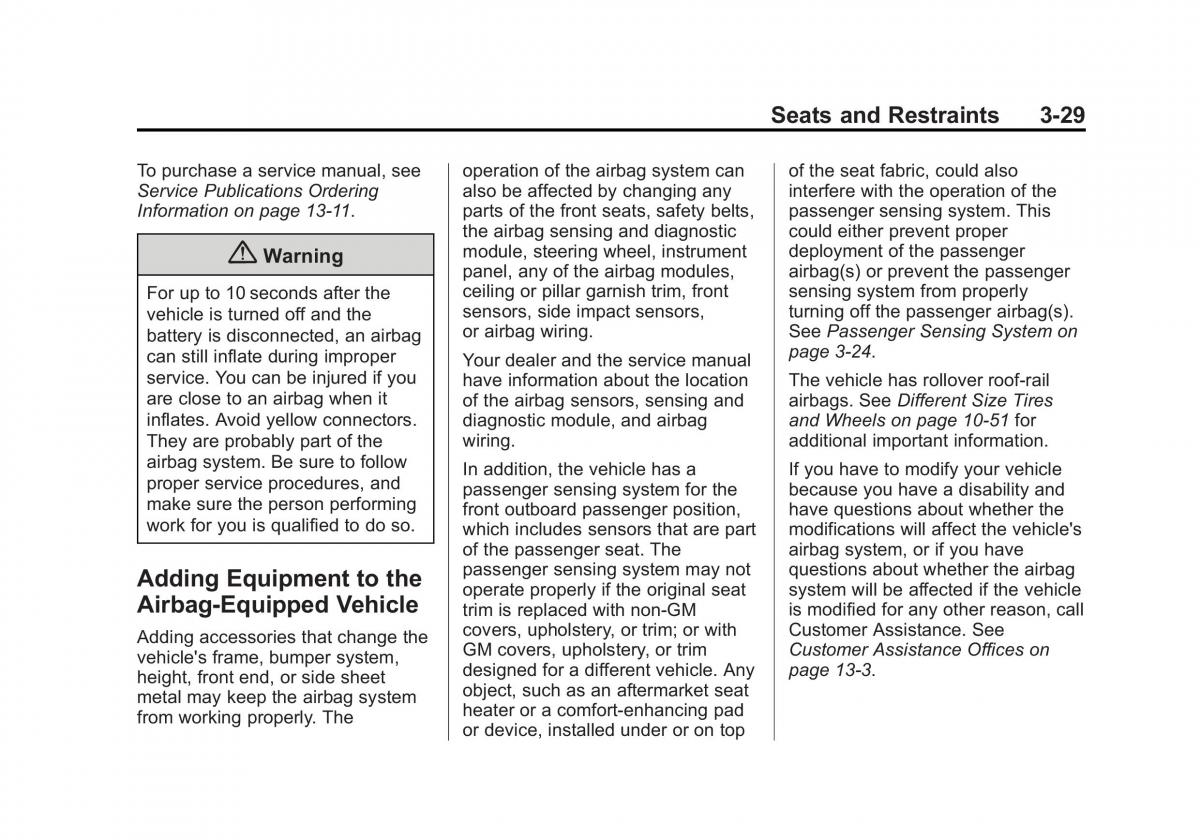 Chevrolet Spark M300 owners manual / page 67