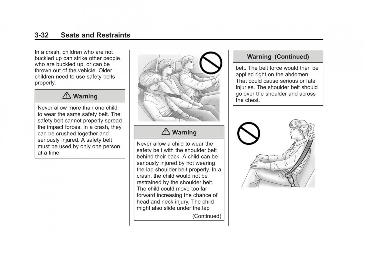 Chevrolet Spark M300 owners manual / page 70