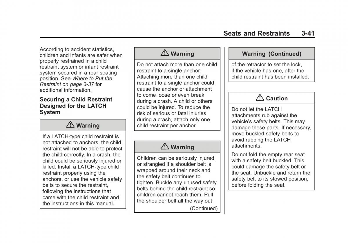 Chevrolet Spark M300 owners manual / page 79