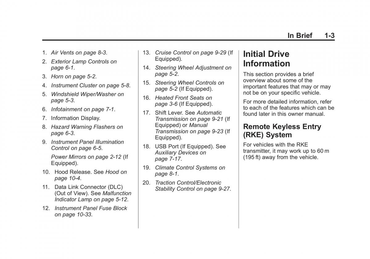 Chevrolet Spark M300 owners manual / page 9