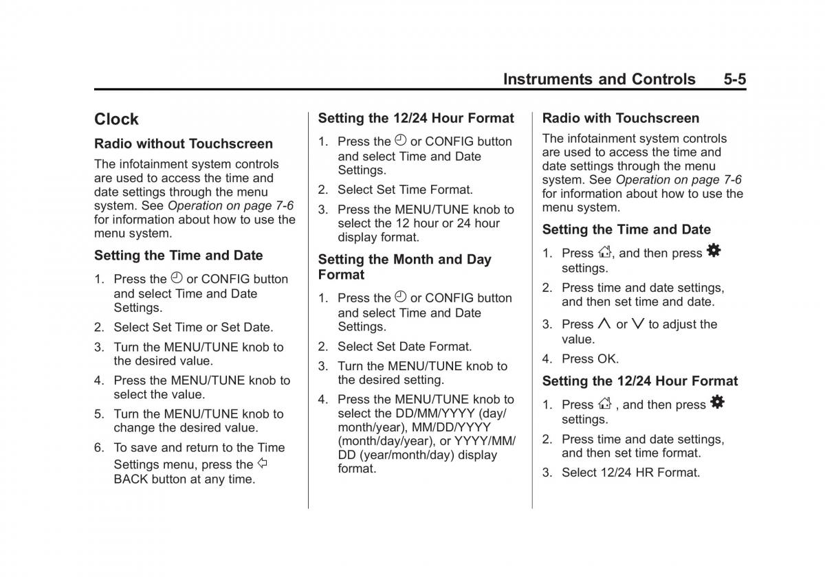 Chevrolet Spark M300 owners manual / page 99