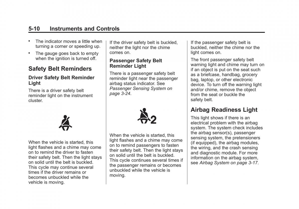 Chevrolet Spark M300 owners manual / page 104