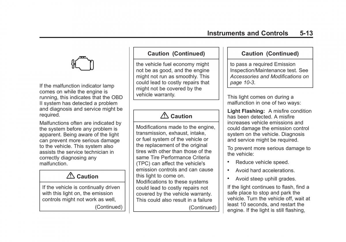 Chevrolet Spark M300 owners manual / page 107