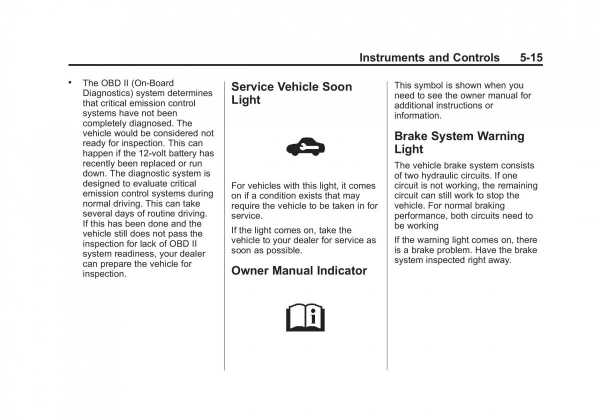 Chevrolet Spark M300 owners manual / page 109