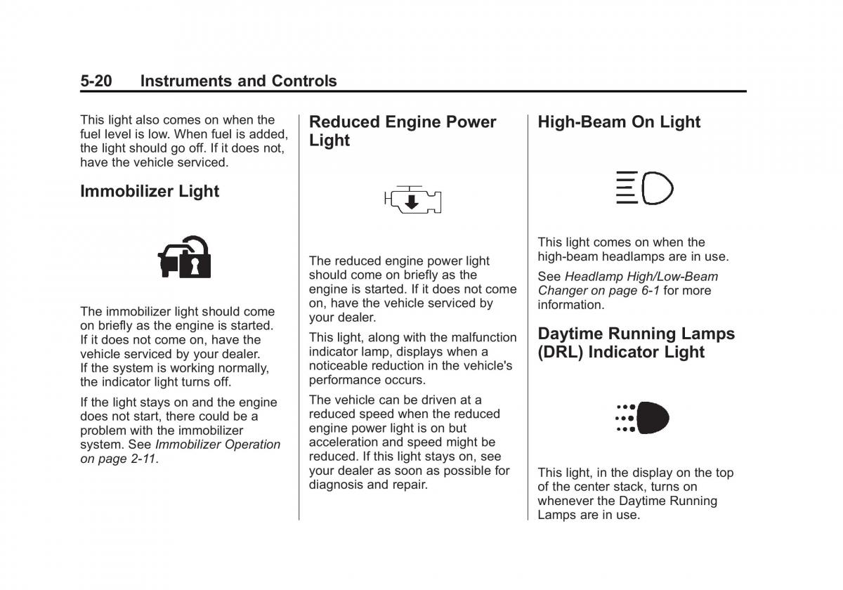 Chevrolet Spark M300 owners manual / page 114