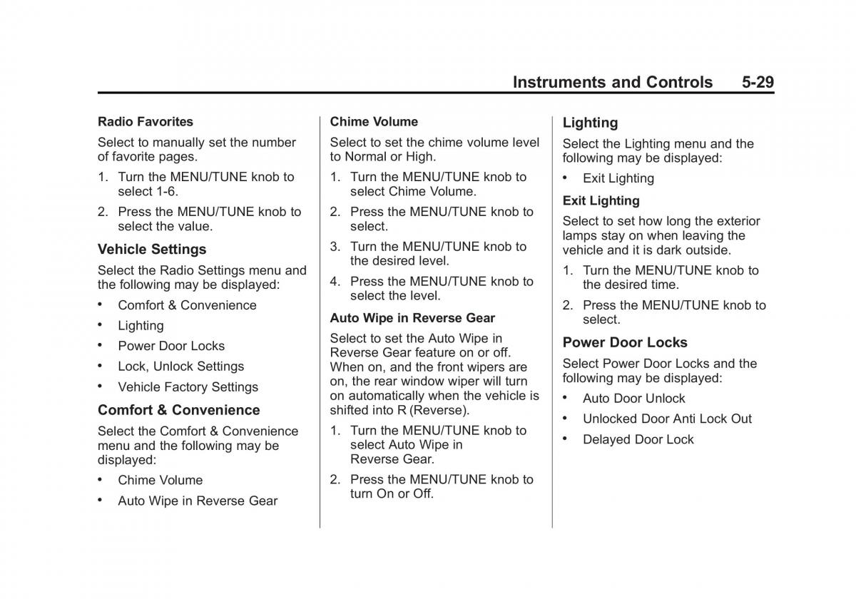 Chevrolet Spark M300 owners manual / page 123