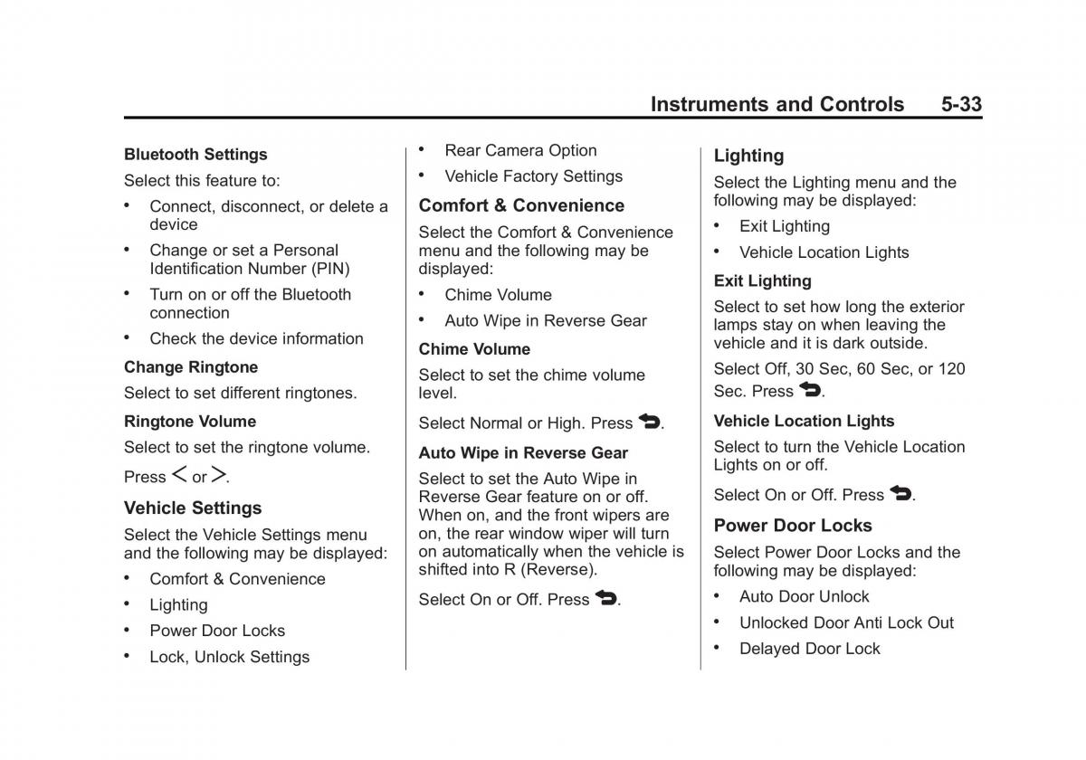 Chevrolet Spark M300 owners manual / page 127