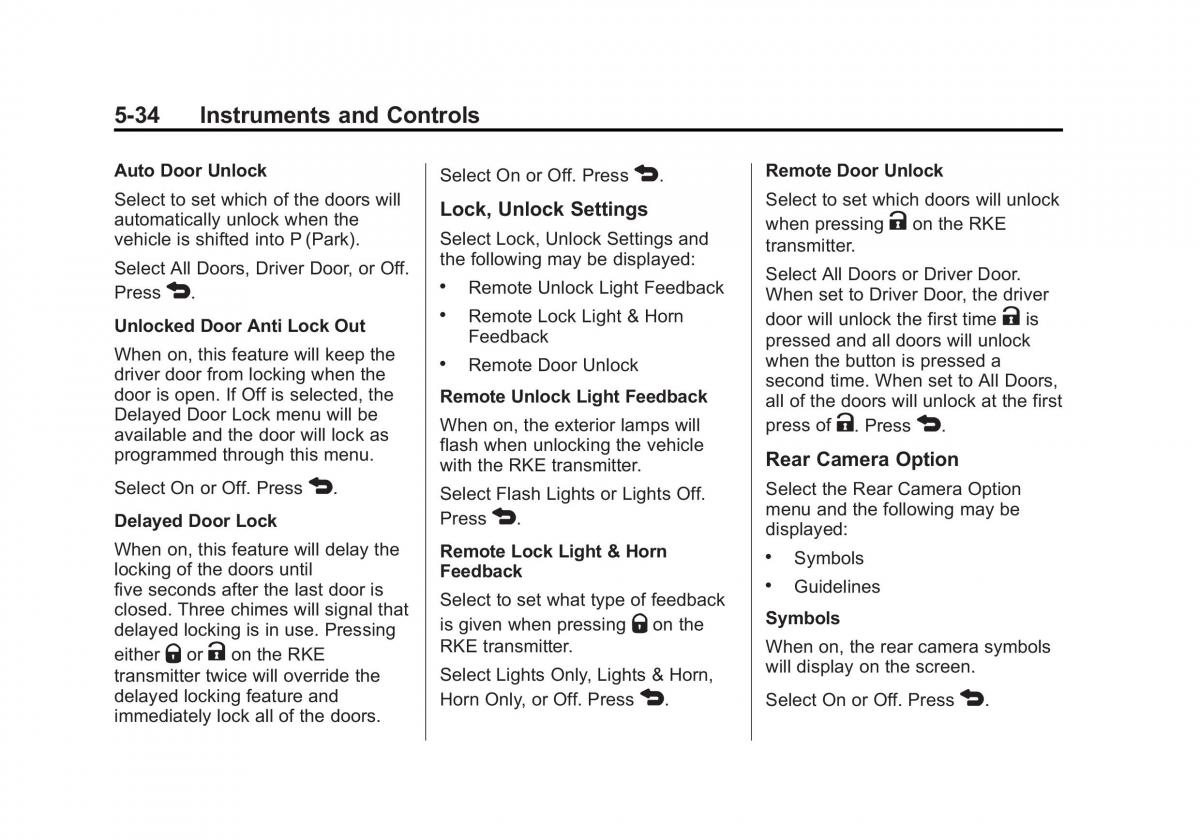 Chevrolet Spark M300 owners manual / page 128