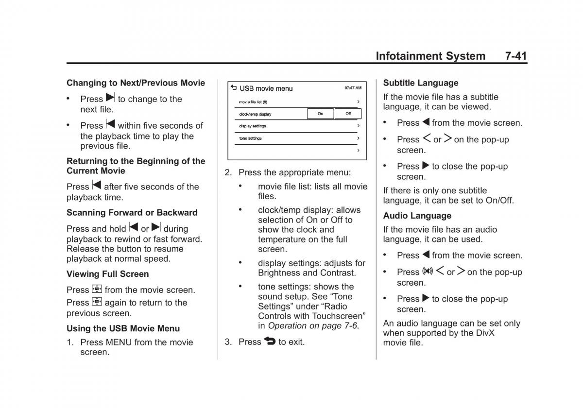 Chevrolet Spark M300 owners manual / page 177