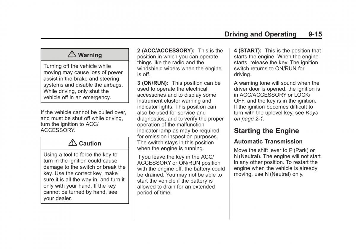 Chevrolet Spark M300 owners manual / page 199