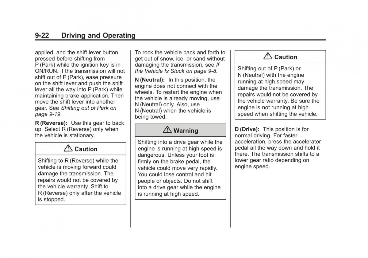 Chevrolet Spark M300 owners manual / page 206