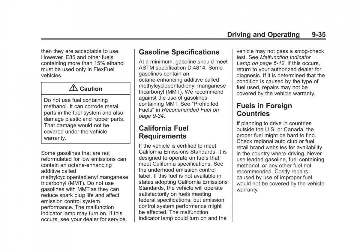 Chevrolet Spark M300 owners manual / page 219