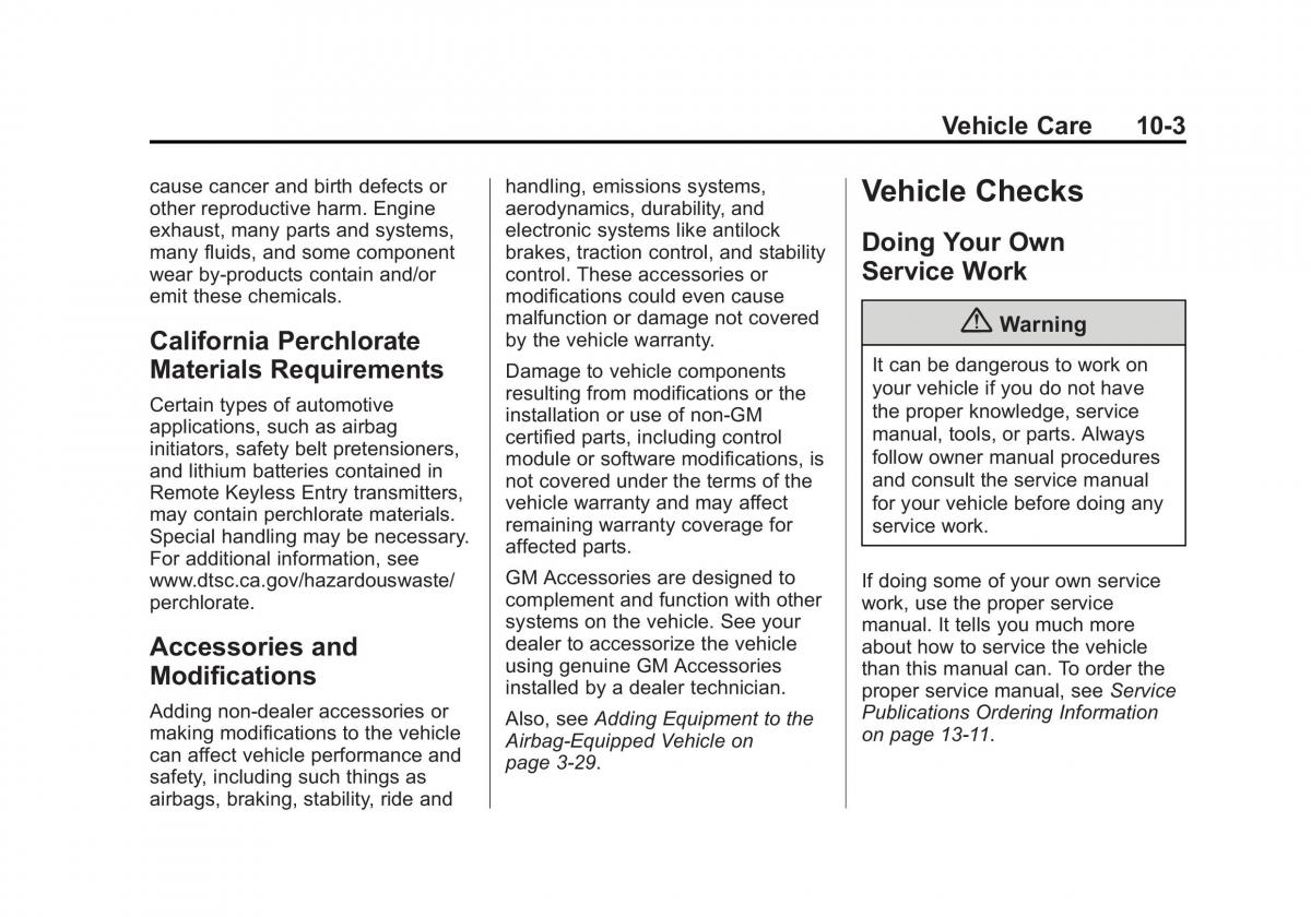 Chevrolet Spark M300 owners manual / page 227