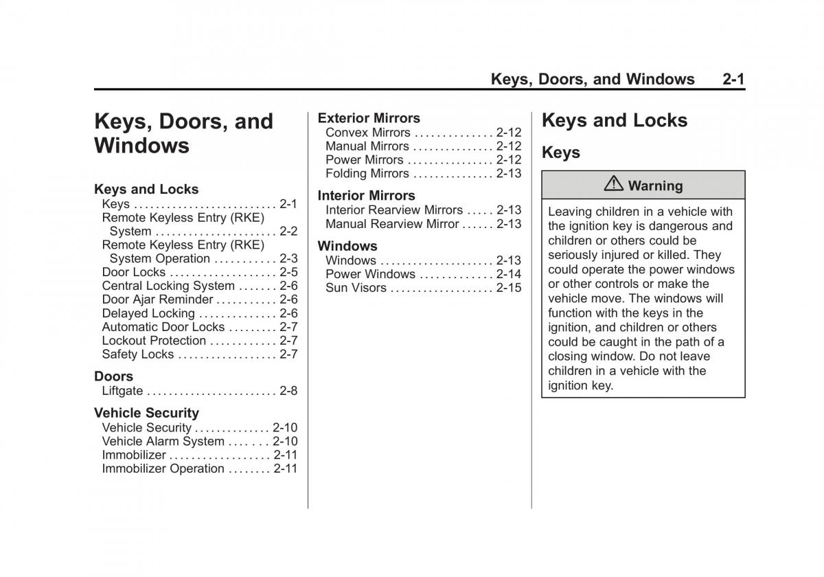 Chevrolet Spark M300 owners manual / page 23