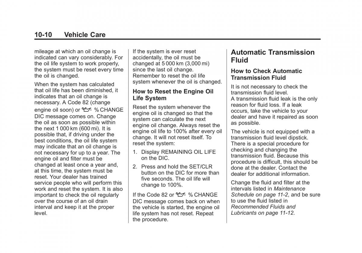 Chevrolet Spark M300 owners manual / page 234