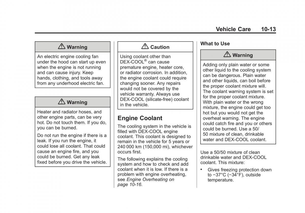 Chevrolet Spark M300 owners manual / page 237