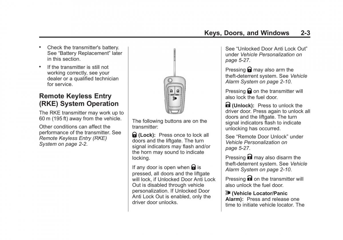 Chevrolet Spark M300 owners manual / page 25