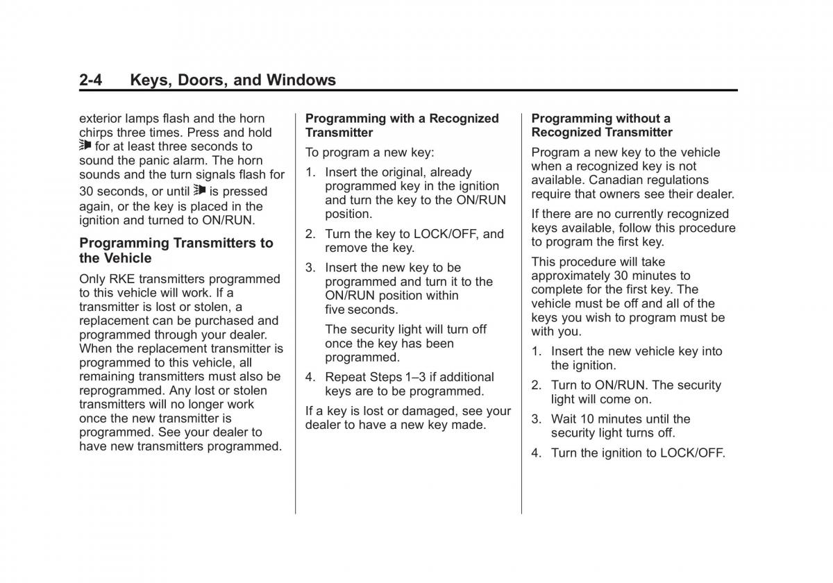 Chevrolet Spark M300 owners manual / page 26