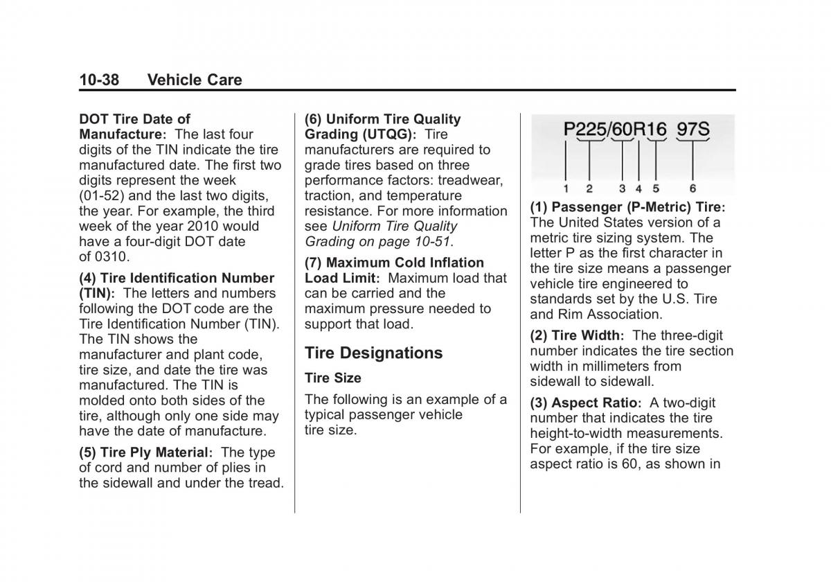 Chevrolet Spark M300 owners manual / page 262