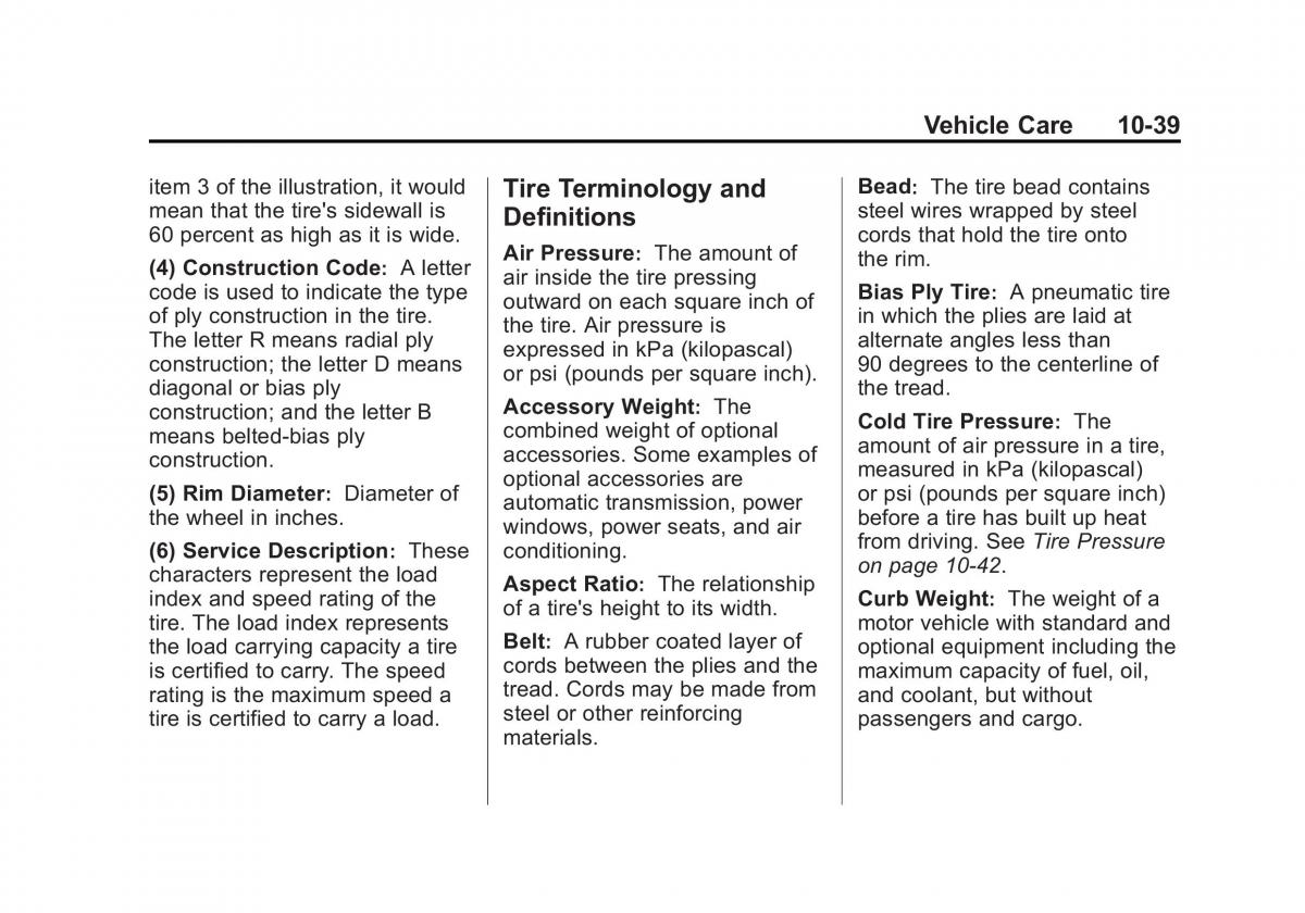 Chevrolet Spark M300 owners manual / page 263