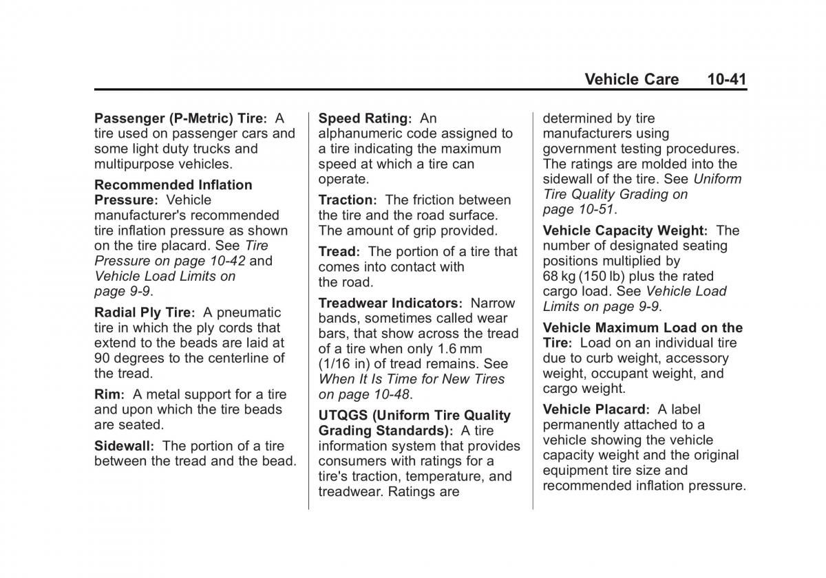 Chevrolet Spark M300 owners manual / page 265