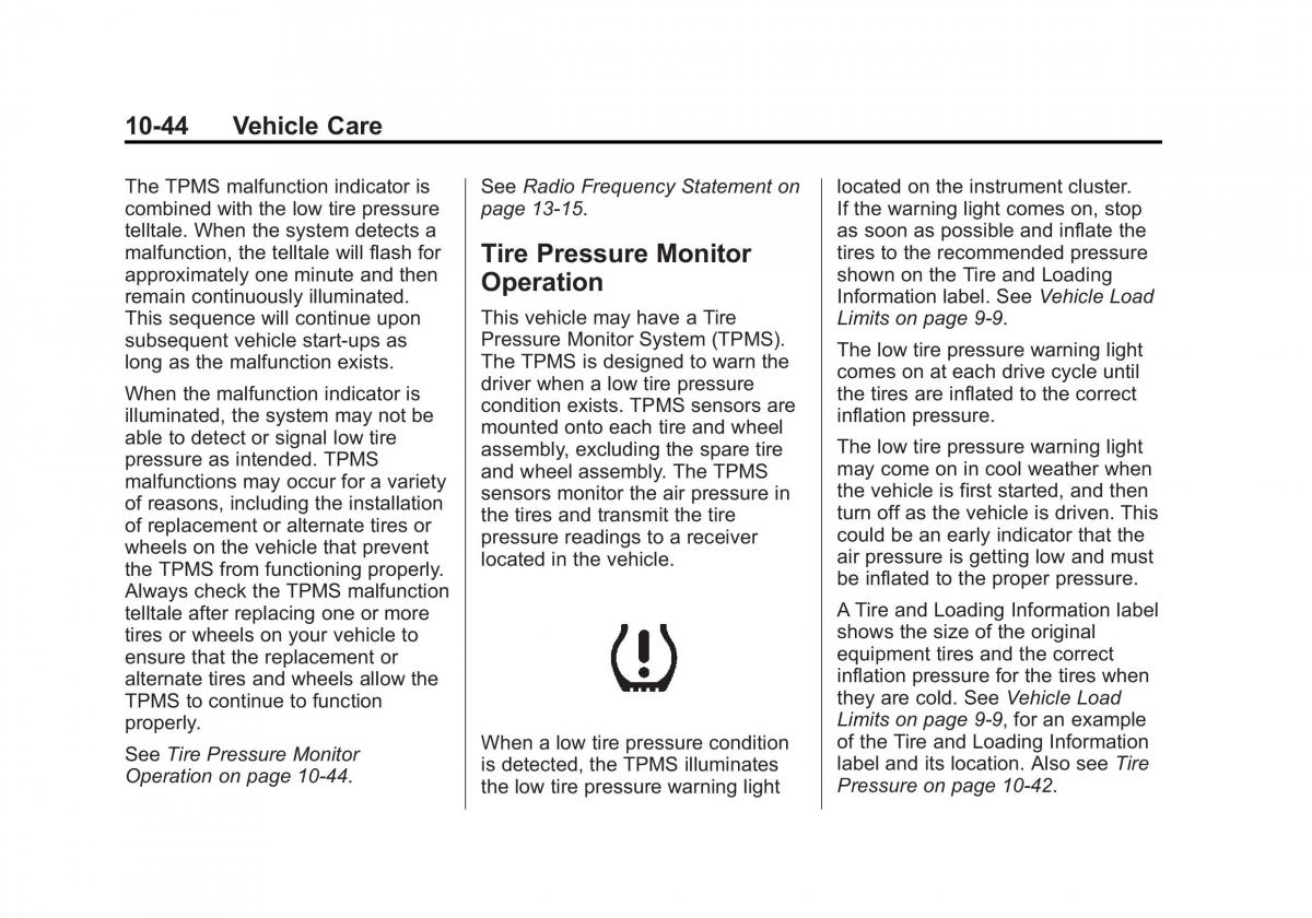 Chevrolet Spark M300 owners manual / page 268