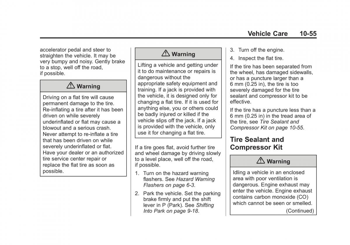 Chevrolet Spark M300 owners manual / page 279