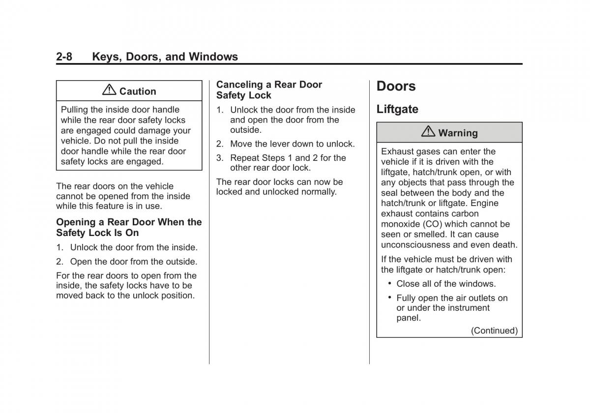 Chevrolet Spark M300 owners manual / page 30