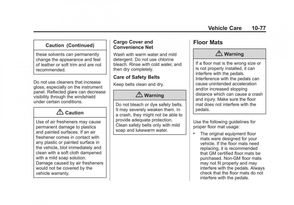 Chevrolet Spark M300 owners manual / page 301